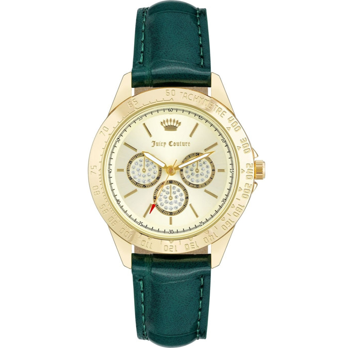 Reloj Juicy Couture JC1220GPGN Mujer Analogico Cuarzo con Correa de Polipiel