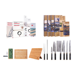Set Complet de Couteaux (11 pièces) - Collection Pakka San-Mai