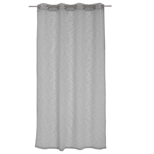 Voilage tamisant à l'aspect lin - Gris Galet