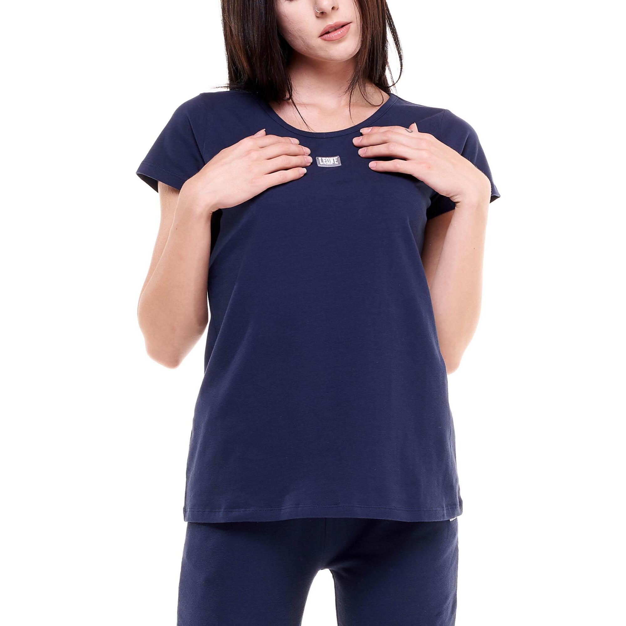 Camiseta básica mujer manga corta cuello redondo