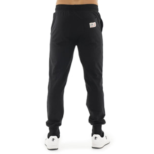 Pantalón de deporte de invierno para hombre con puño y gran logo 'Basic'