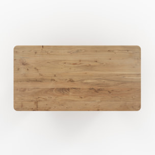 Table rectangulaire en bois d'acacia 6 personnes - Andrea