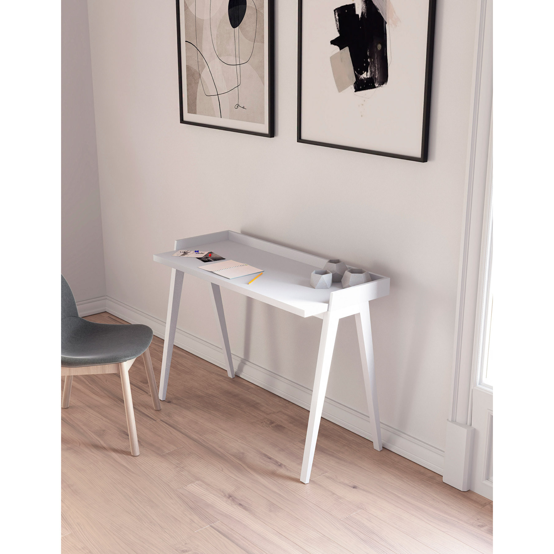 Escritorio Paris blanco 81x111x50