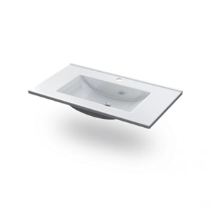 Lavabo de resina Nilo Blanco