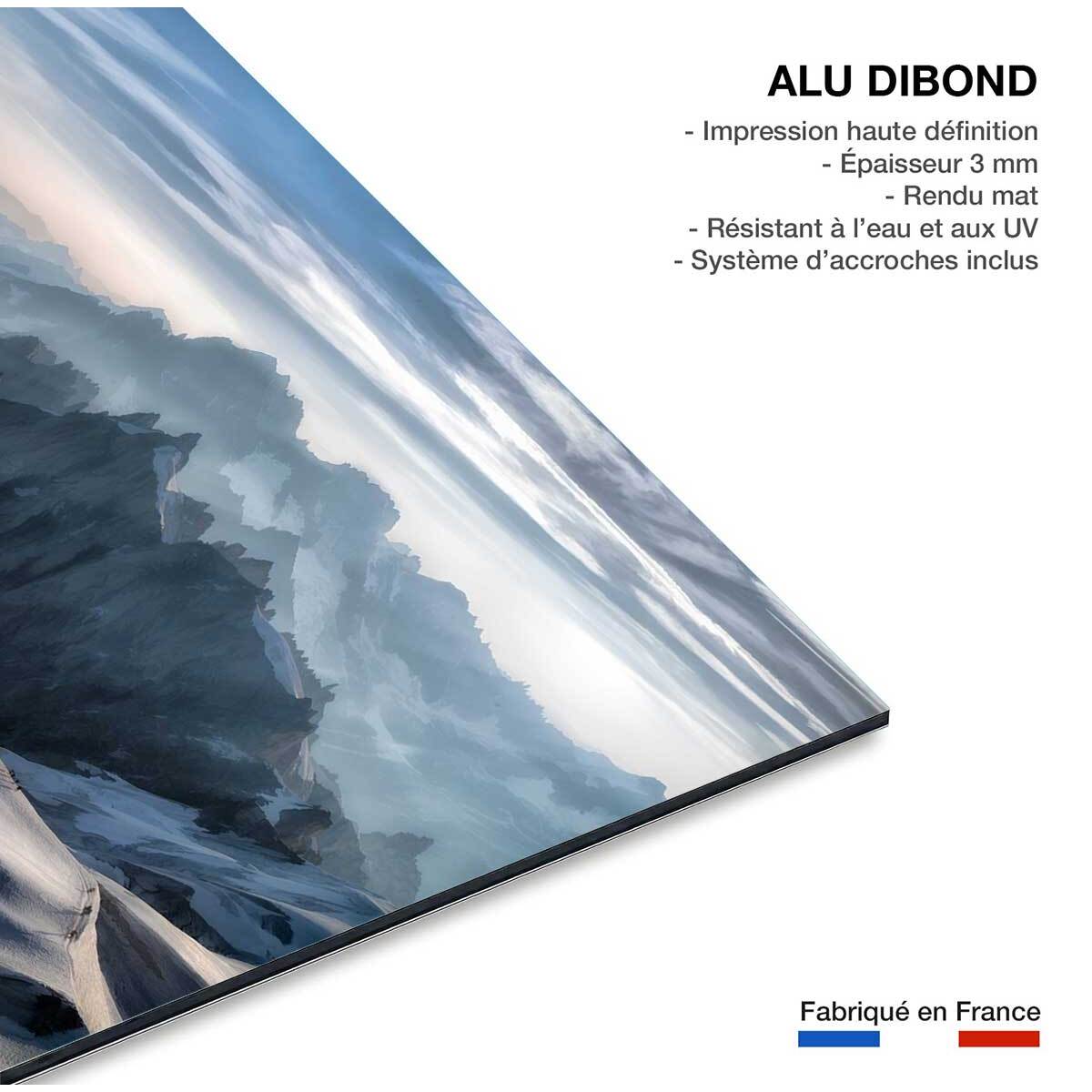 Tableau Un matin à l'Aiguille du Midi Tableau alu Dibond