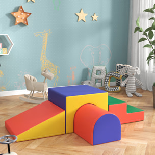 4 blocs de construction en mousse XL - modules de motricité - multicolore