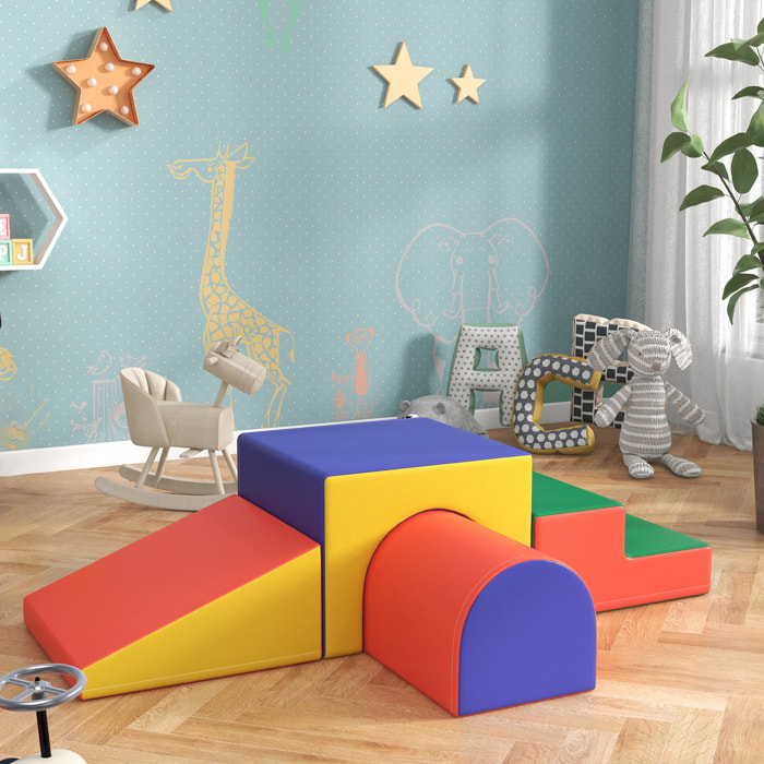 4 blocs de construction en mousse XL - modules de motricité - multicolore
