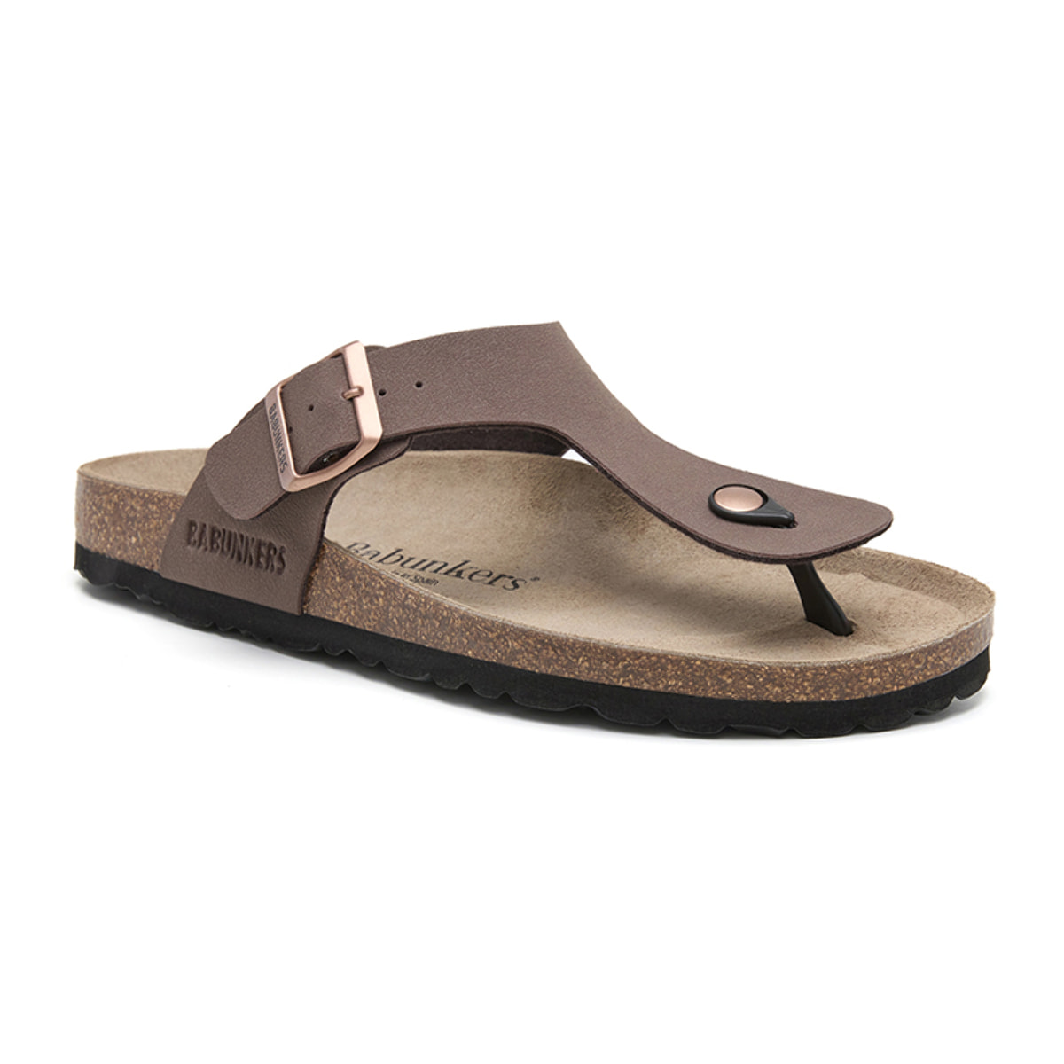 SANDALIA BABUNKERS MARRON