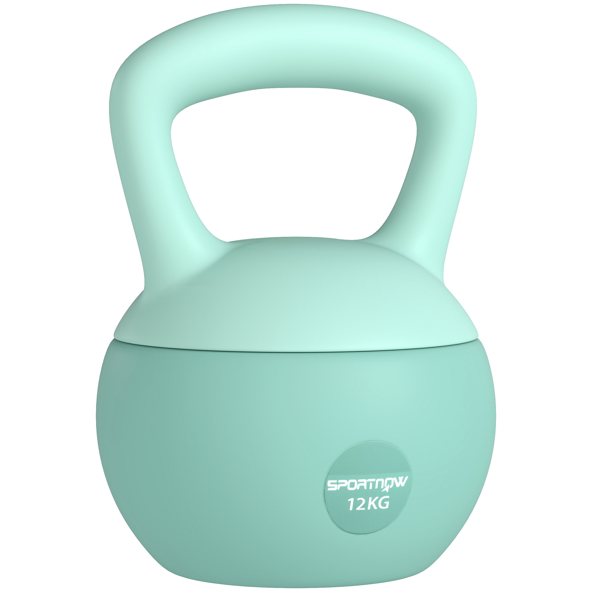 Pesa Rusa 12 kg, Soft Kettlebell Relleno de Arena Metálica y Mango Antideslizante, para Entrenamiento Culturismo en Casa, Gimnasio, Verde