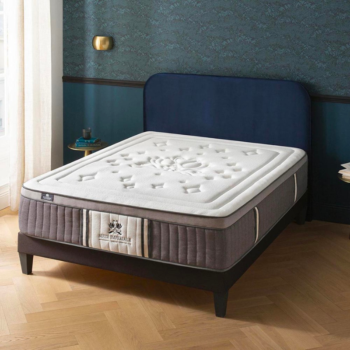 Matelas Hybride Suite Impériale, Soutien Ferme, 35 cm, Ressorts Ensachés & Mémoire de Forme