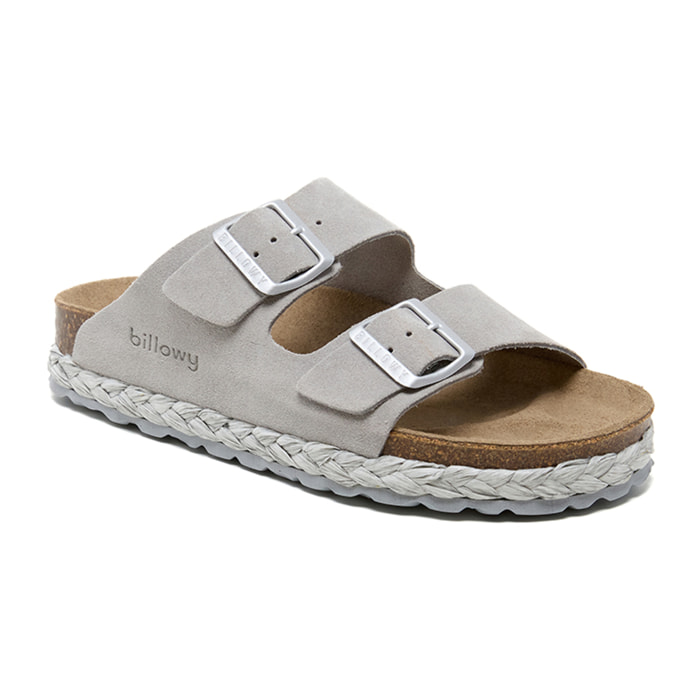 SANDALO CON ZEPPA BILLOWY GRIGIO