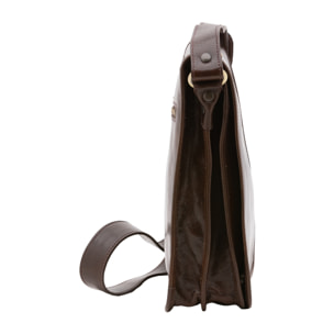 Borsa a tracolla  da uomo In Vera pelle Made in Italy 29x24x9 cm