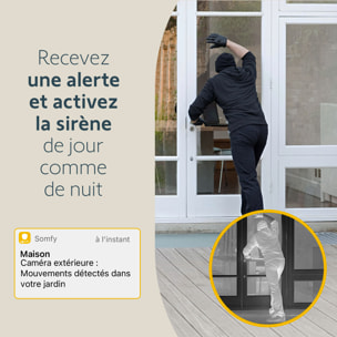 Outdoor Camera grise - Caméra de surveillance extérieure wifi