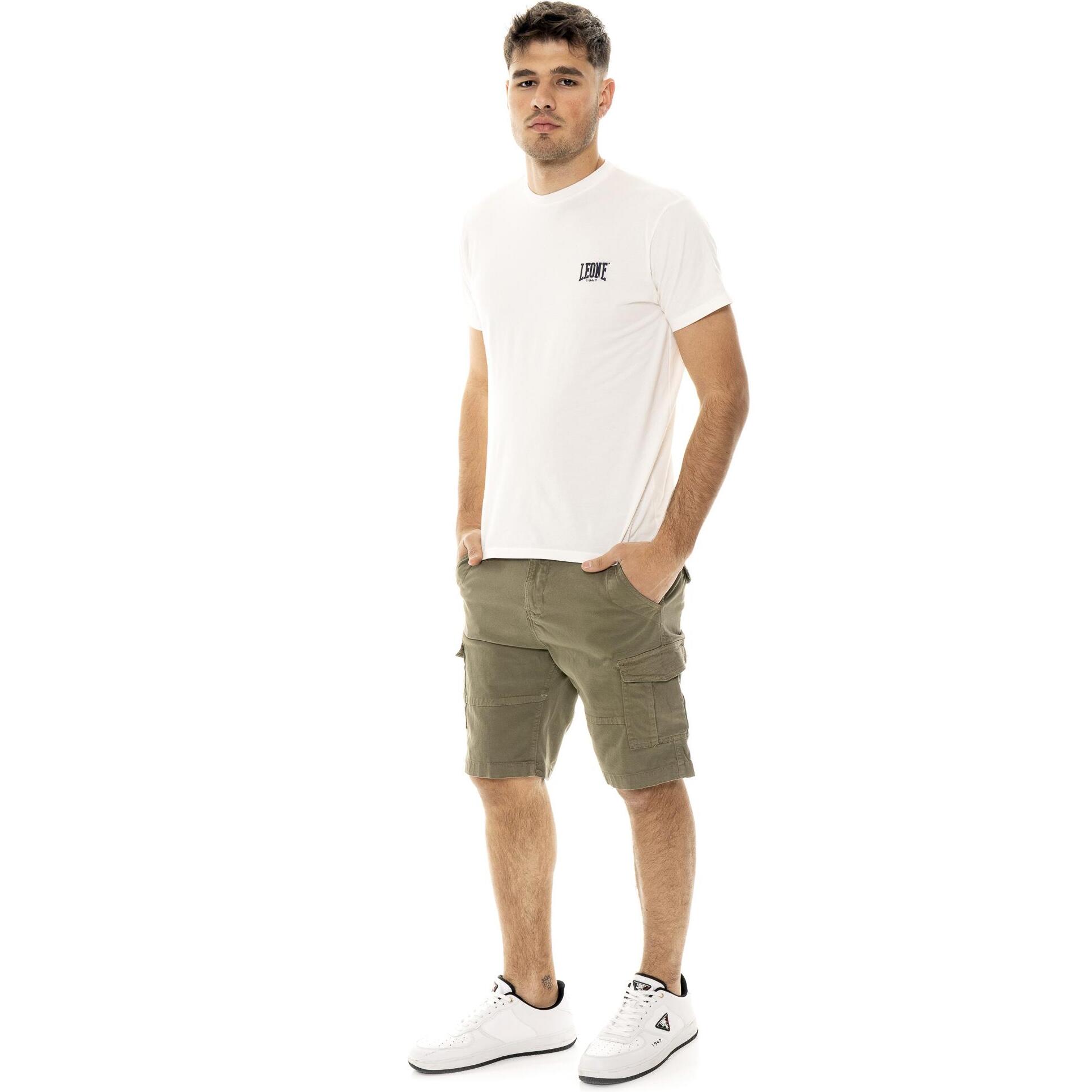 Shorts cargo de sarga para hombre Leone Military 1947