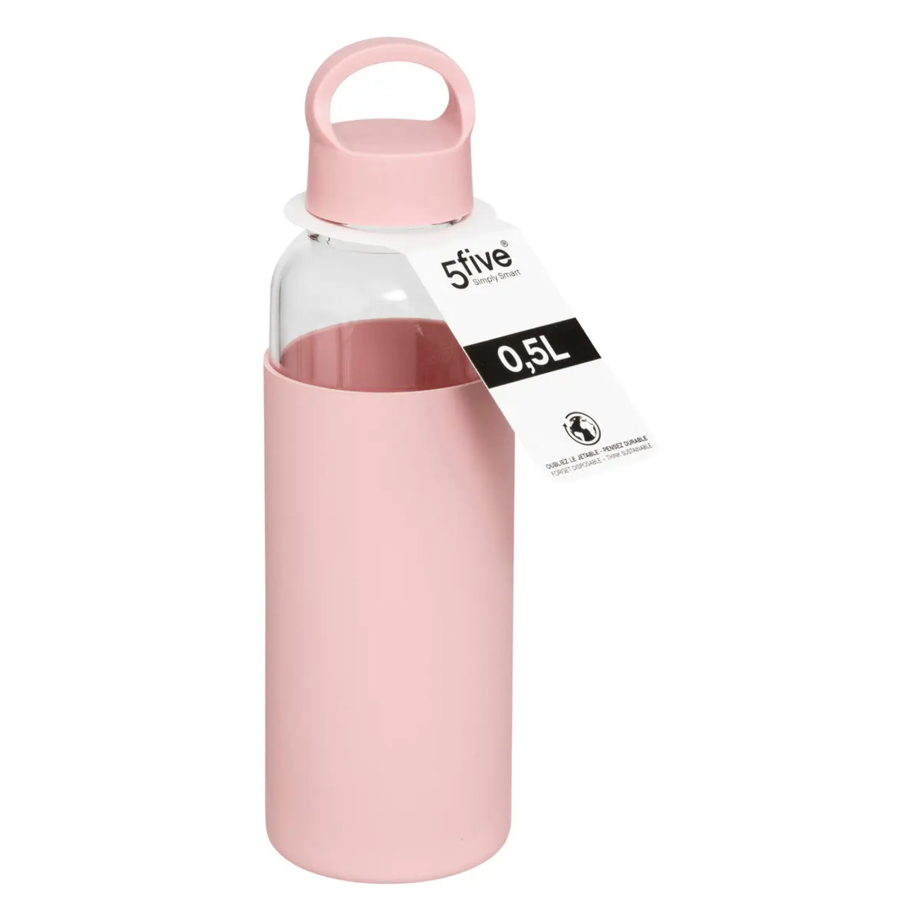 Bouteille en verre et silicone 0,5L