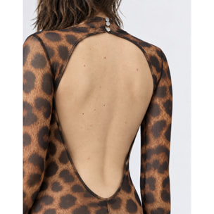 PHILIPP PLEIN Vestido largo LEOPARD