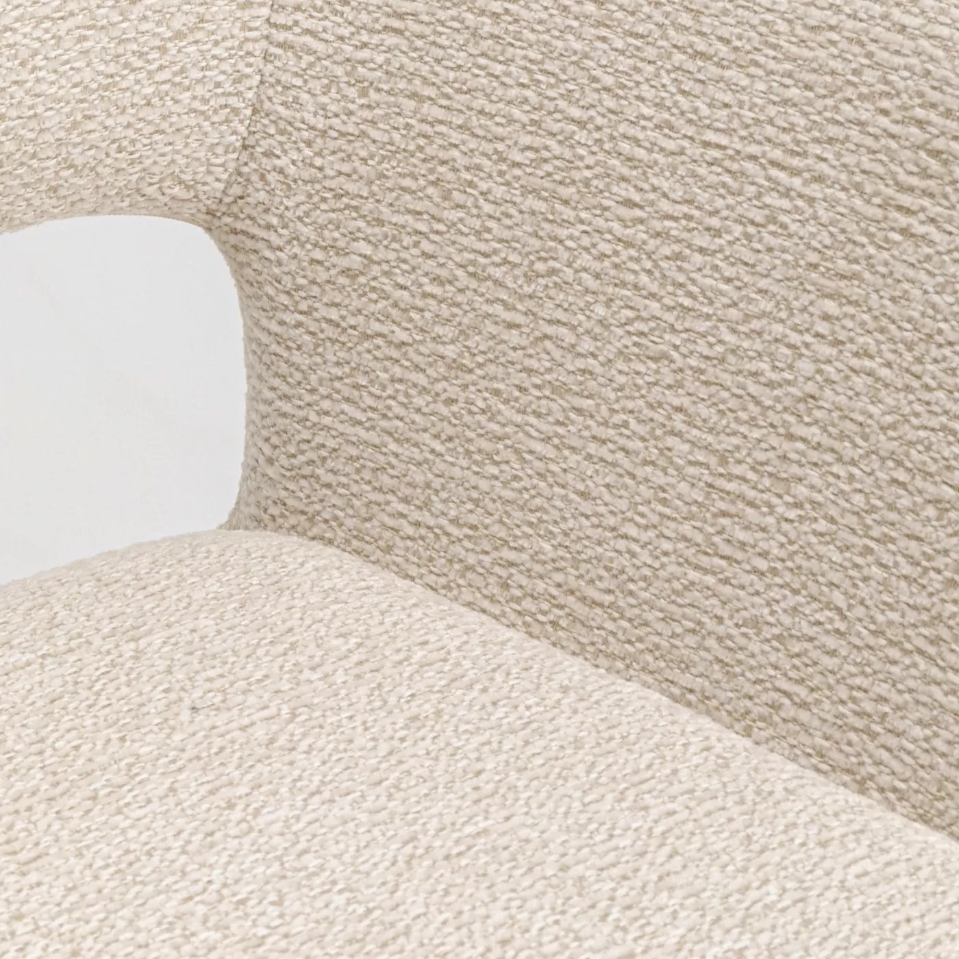 Chaise avec accoudoirs San Francisco crème Kare Design