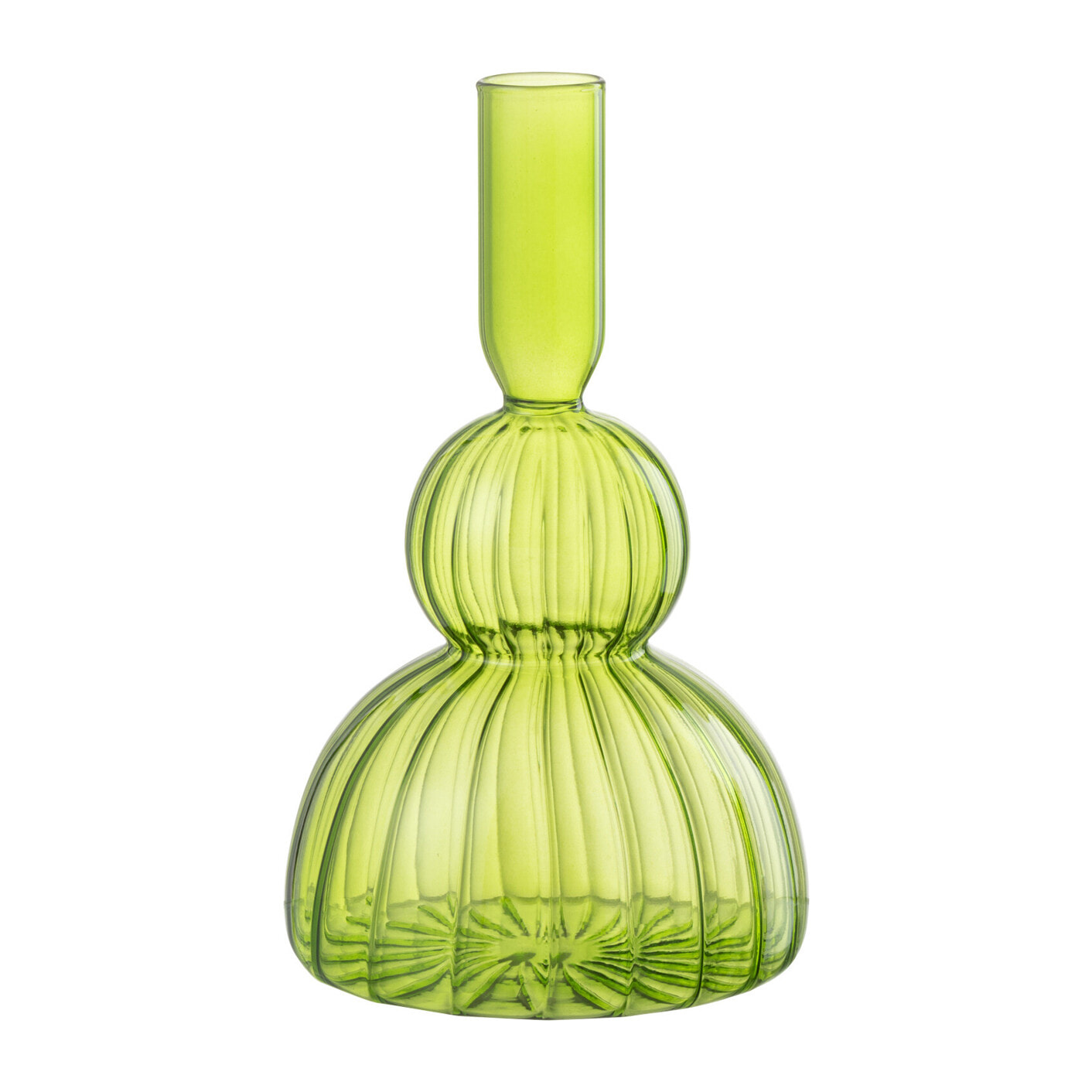 J-Line vase Juliette - verre - vert - 19 cm de hauteur