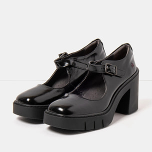 Zapatos 1984 NAPPA SHINNY BLACK/BERNA color Black