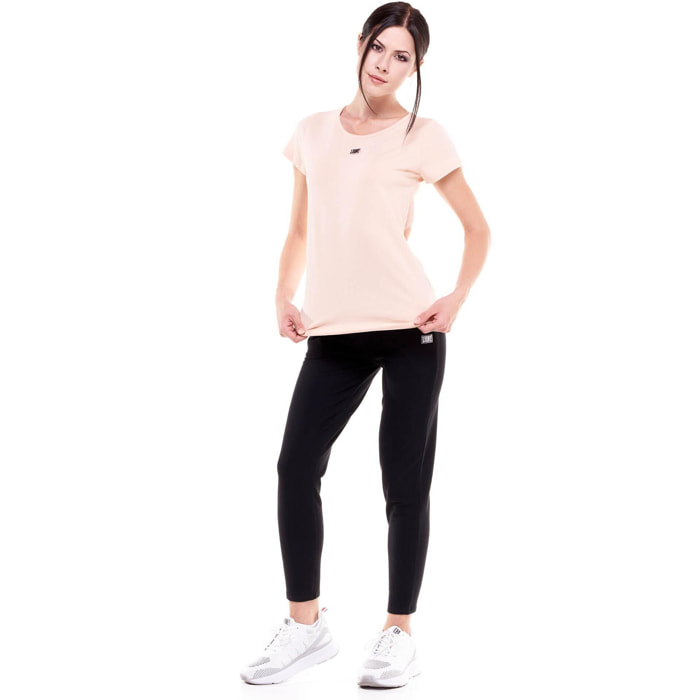 Camiseta básica mujer manga corta cuello redondo