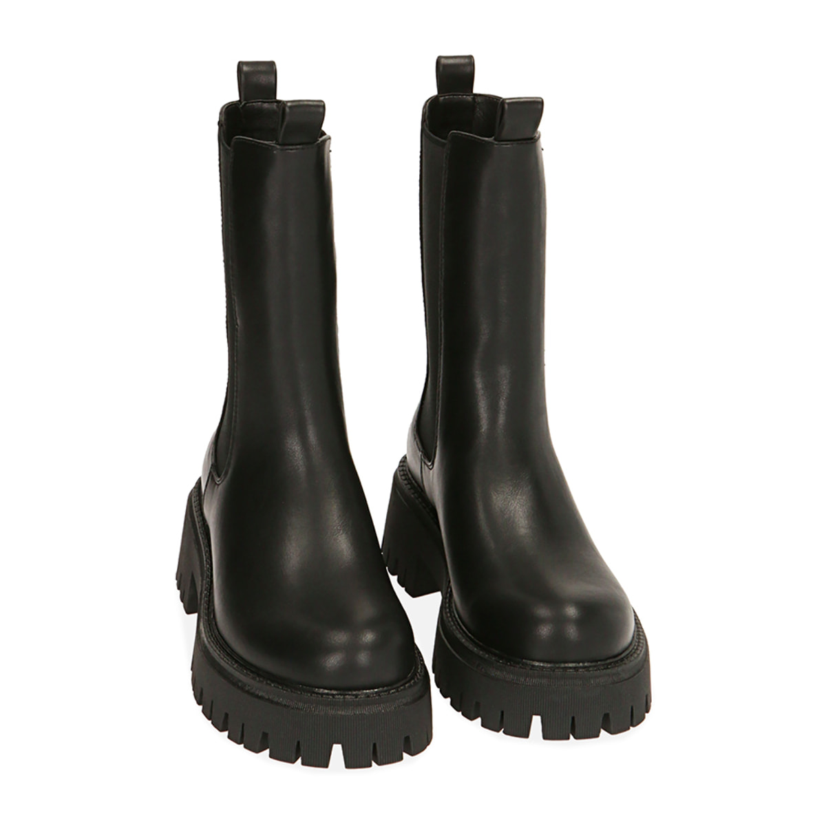 Chelsea boots neri, tacco 5,5 cm