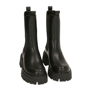 Chelsea boots neri, tacco 5,5 cm