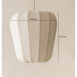 Suspension en coton ivoire et métal h35cm ALBA