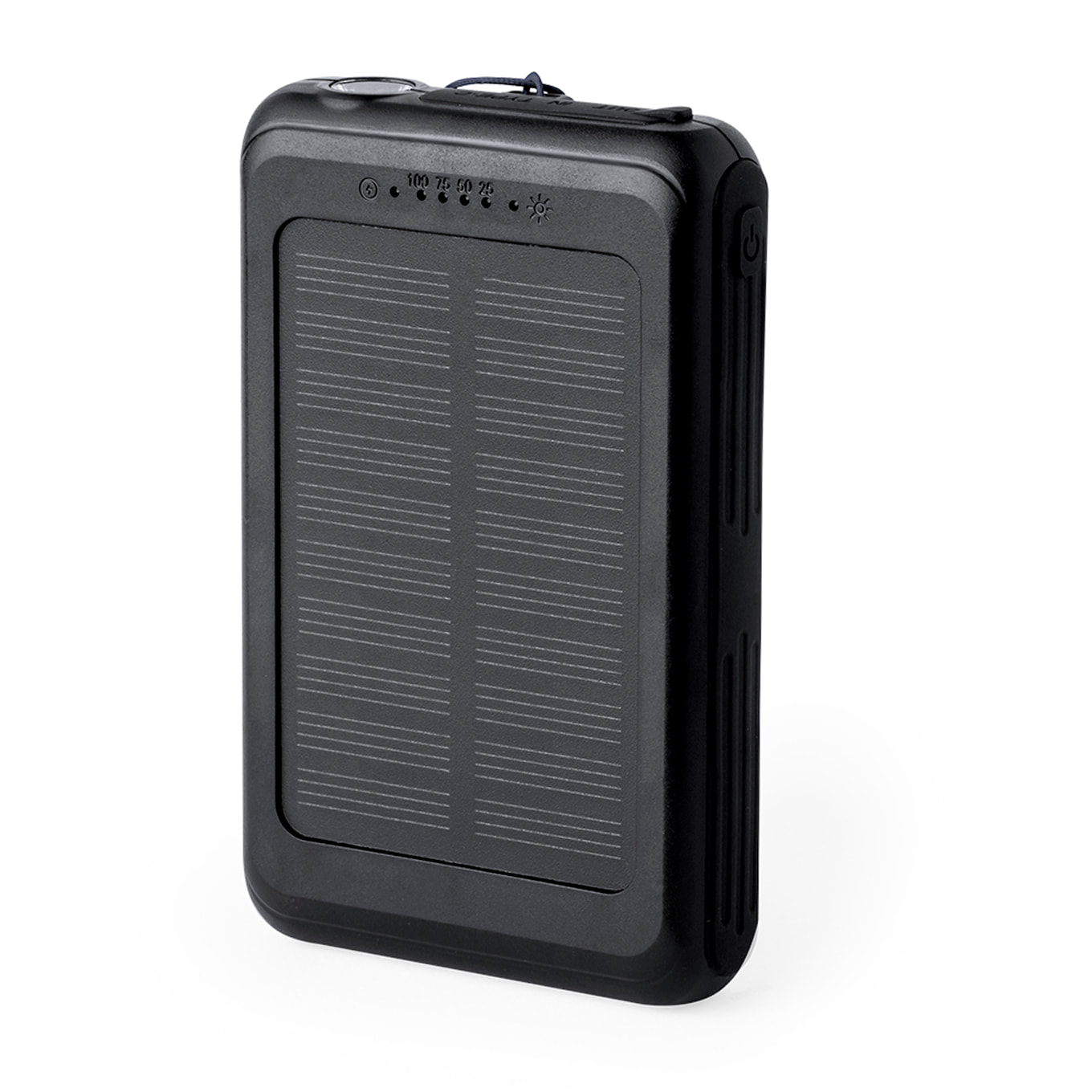 Powerbank solar Haryin de 5.000 mAh. Carga inalámbrica Qi 5W y fijación magnética Magsafe.