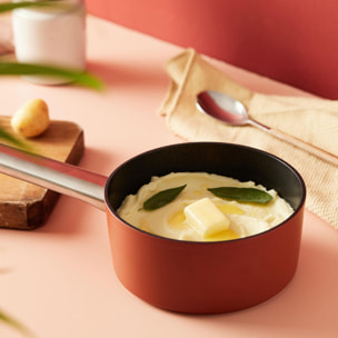 Juego de 2 Cacerolas Ø20cm-2L Ø28cm-6L + Cazo Ø16cm-1,3L en Aluminio forjado AGROS San Ignacio