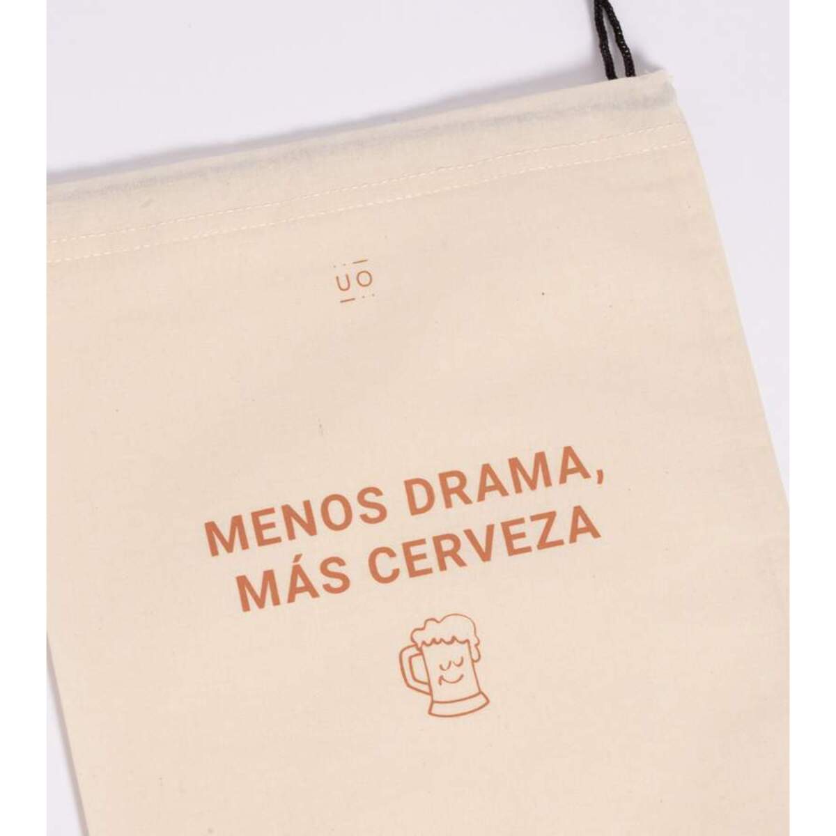Bolsa tela regalo "Menos dramas más cerveza"