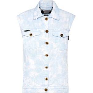 PHILIPP PLEIN Denim Vest Oversize