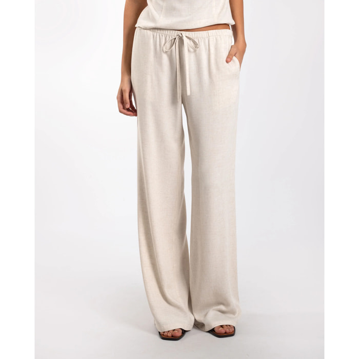 Pantalón de mujer fluido de lino
