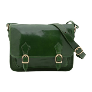 Borsa a tracolla da donna - Modello False - 100% vera pelle - 27.5 x 22.0 x 12.0 cm
