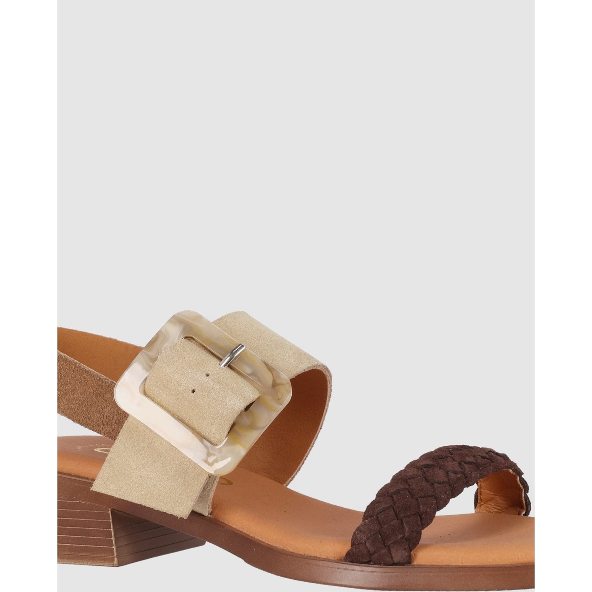Sandalias de Serraje - Multi-Arena - Tacón: 4 cm