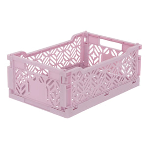 Cagette pliable Arry 30x20cm lilas