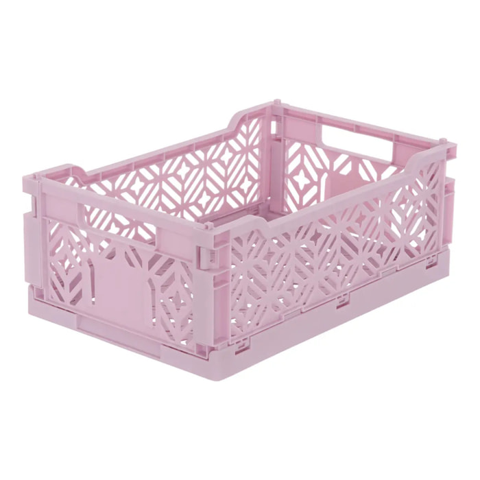 Cagette pliable Arry 30x20cm lilas