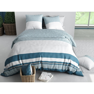 Parure housse de couette imprimée + 2 taies Nocturne