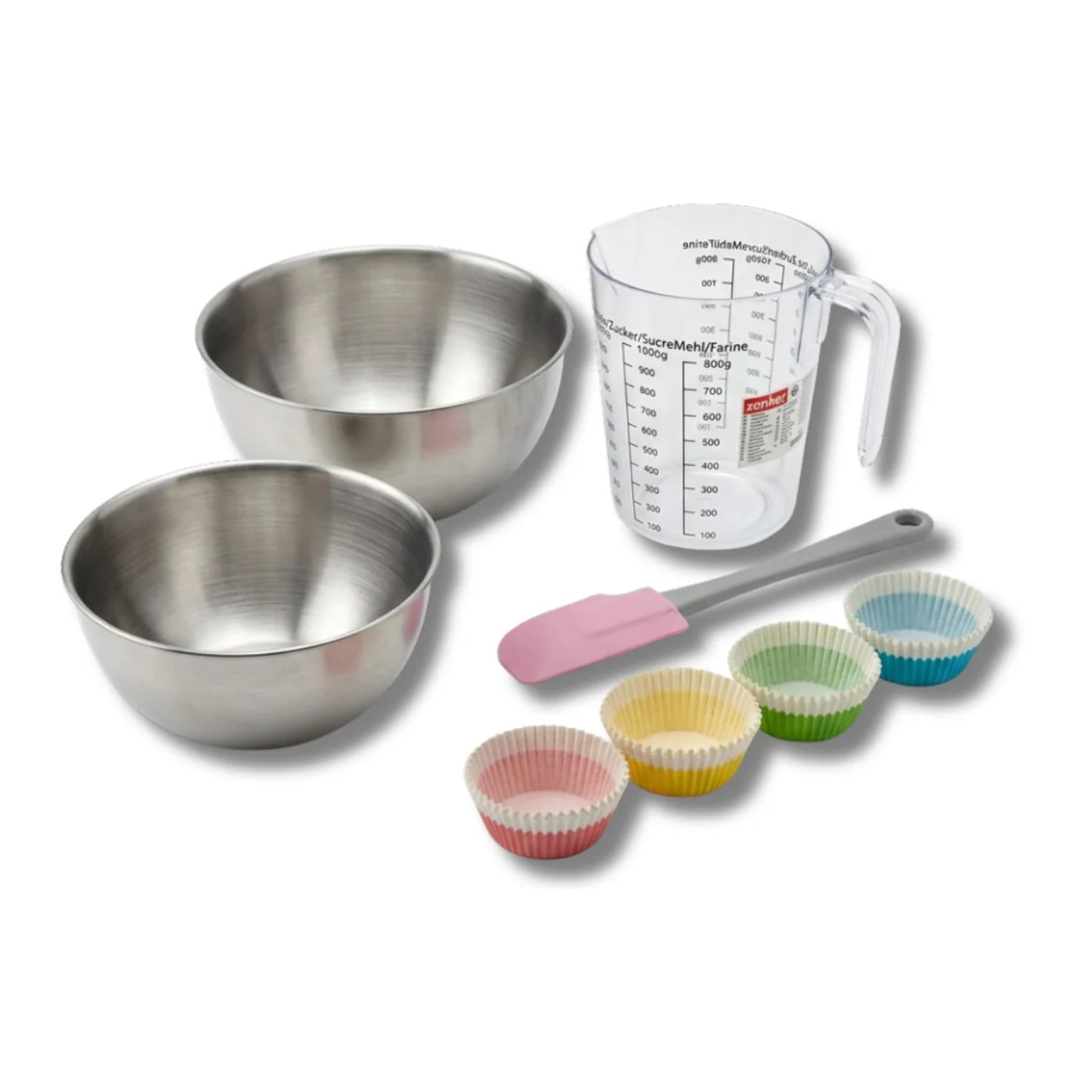 Set de 104 ustensiles de pâtisserie moules à gâteaux bol spatule et verre doseur Zenker Smart Pastry