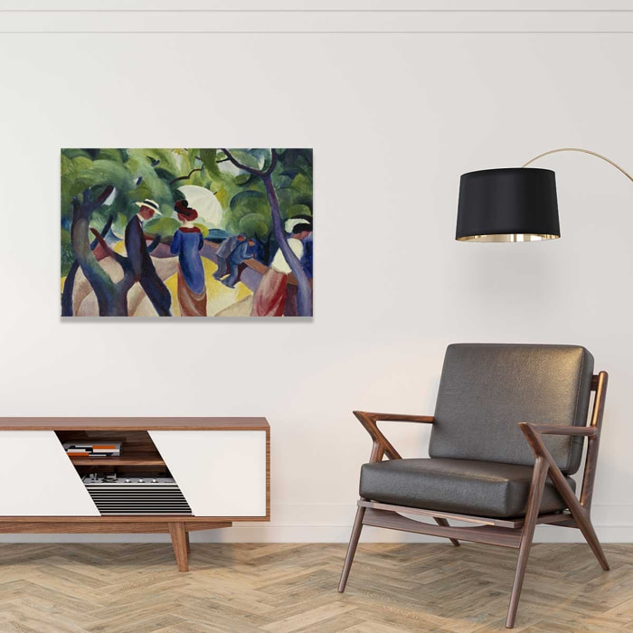 Tableau Macke August Promenade Toile imprimée