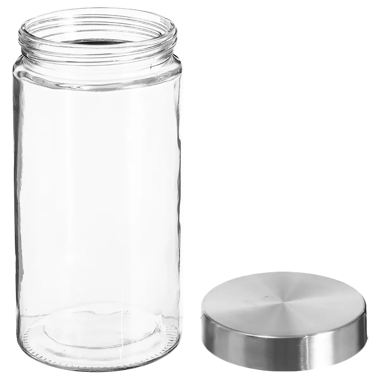 Bocal verre couvercle inox 17L Nixo