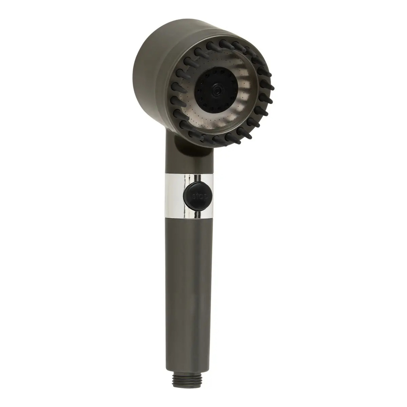 Pommeau de douche L.24,5cm gris