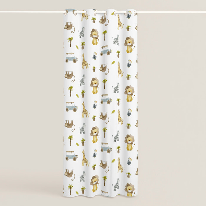 Cool Kids - Cortina Estampada - Con Ojales - 100% Algodón - Serengeti