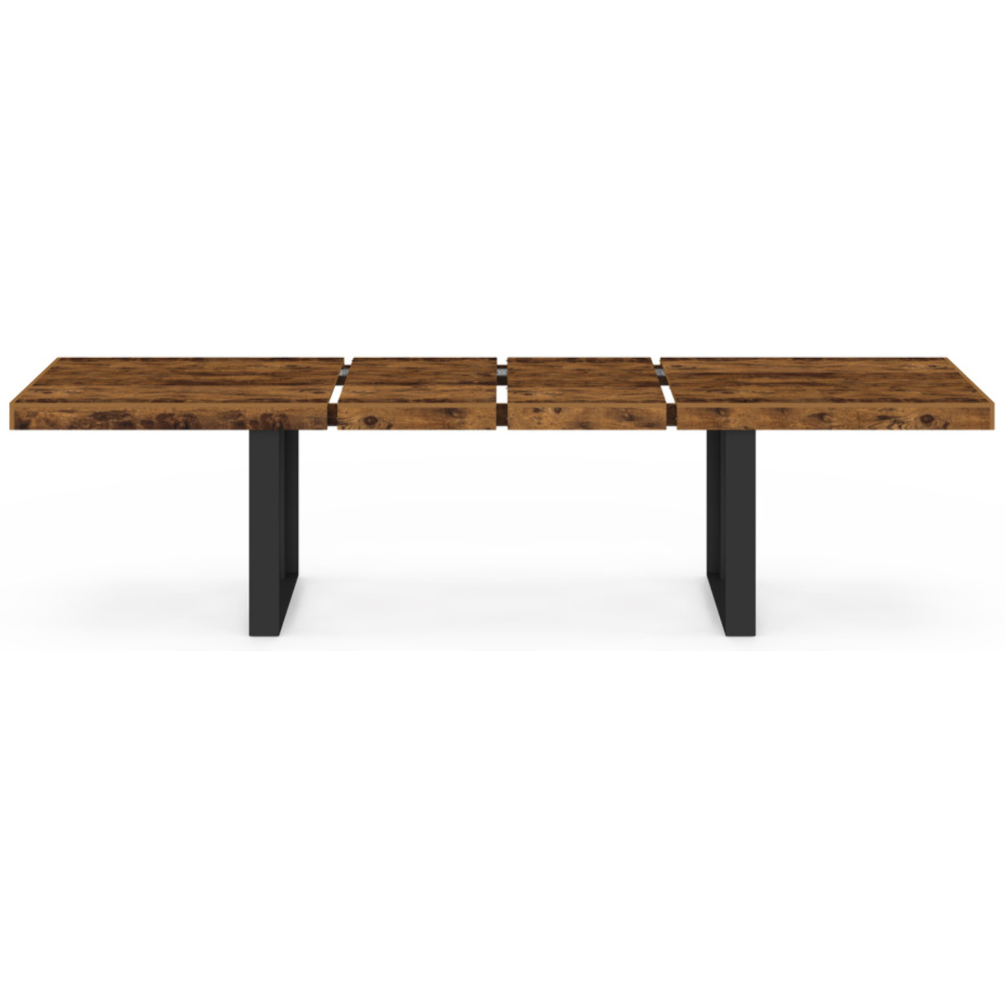 Table à manger extensible Brixton effet bois vieilli 200-300cm