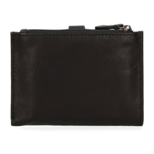 Portafoglio donna in vera pelle - Modello False - Casual - 12.5 x 10.0 x 1.5 cm