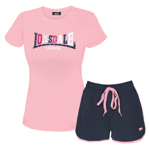 Completo Set Donna LONSDALE Cotone Corto