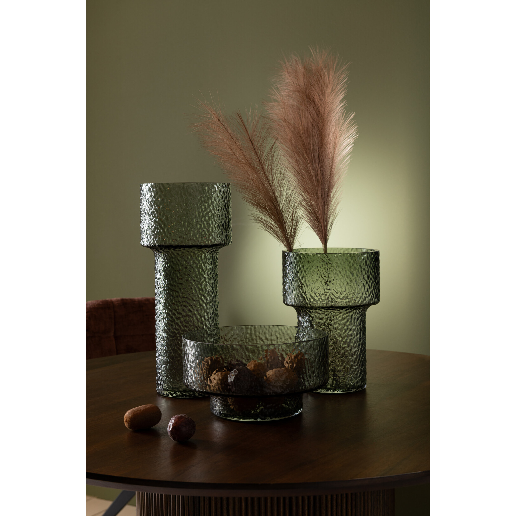 J-Line vase Betty - verre - vert - small