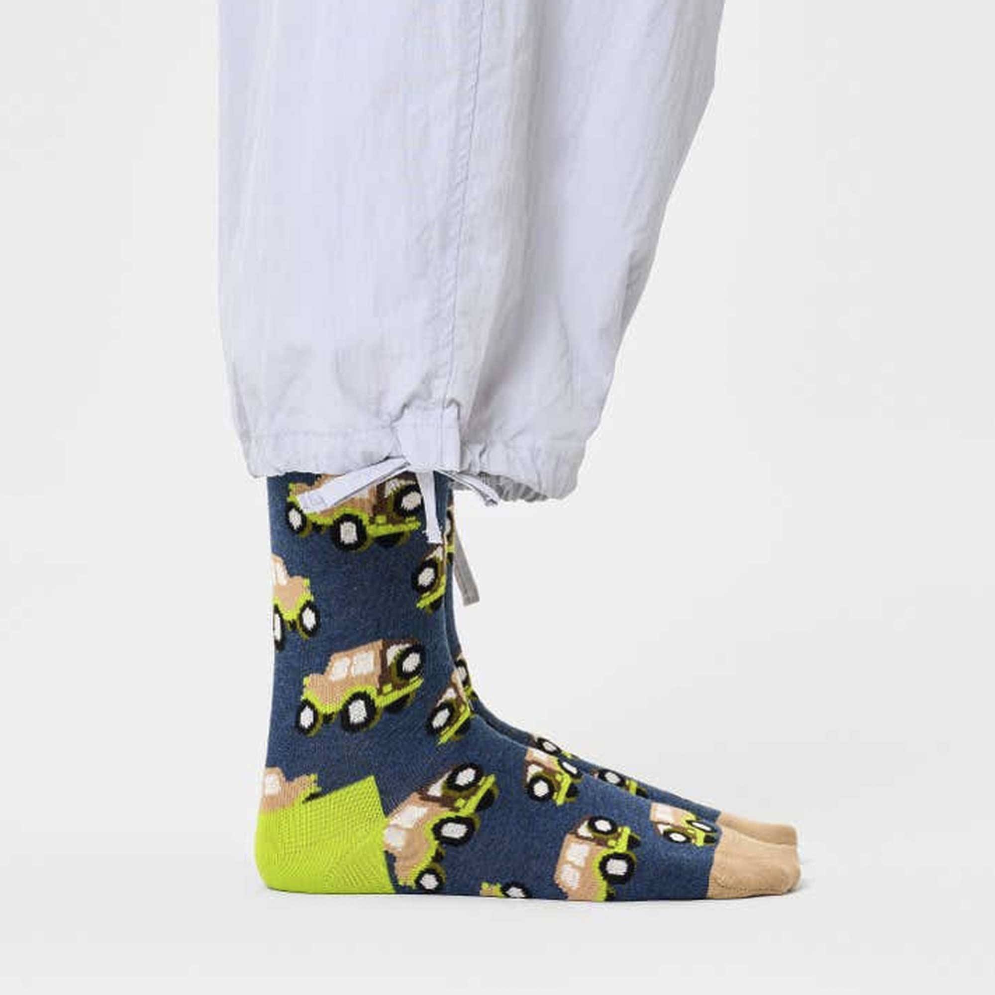 Set de 3 pares de calcetines - diseños "SUV", "Bike" y "Crocodile"