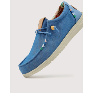 Mocasines Casual Azul - Wonder