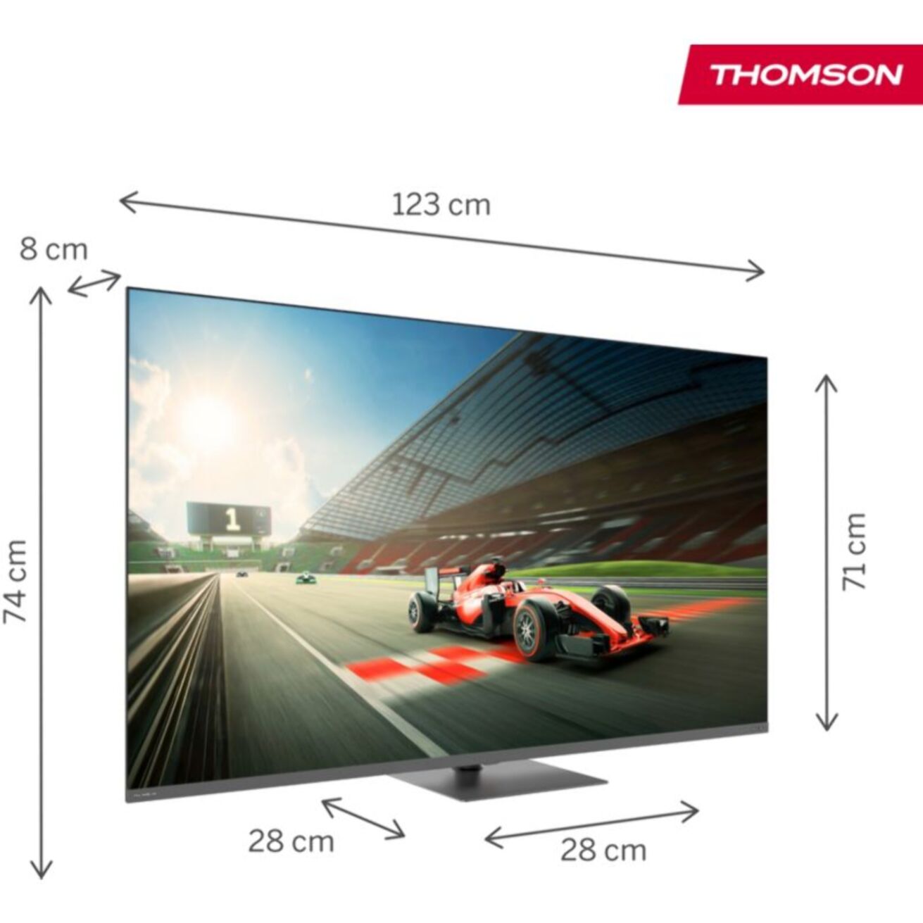 TV LED THOMSON 55QG7C04 2025