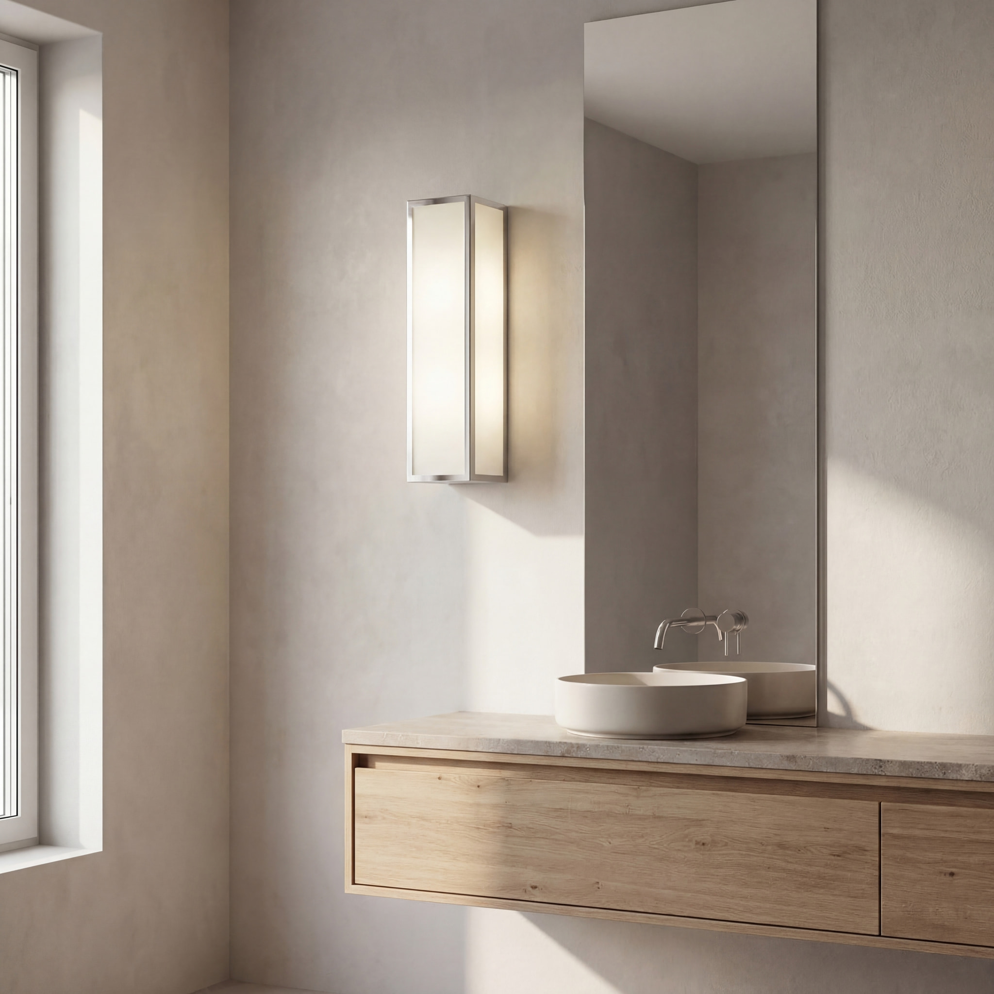 LEDS C4 Baño Aplique Ip44 Flow Rectangular E27 46W